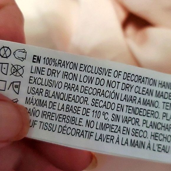 XXI Blush Pink Flare Long Sleeves Flowy Boho Romantic Top - Picture 10 of 10